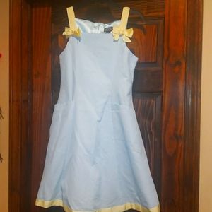 TCP Blue yellow bows easter picnic dress pockets